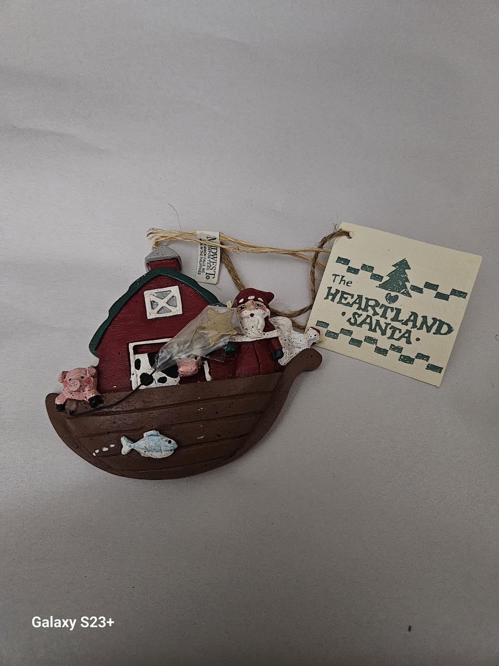 Heartland Santa Ark Holiday Ornament